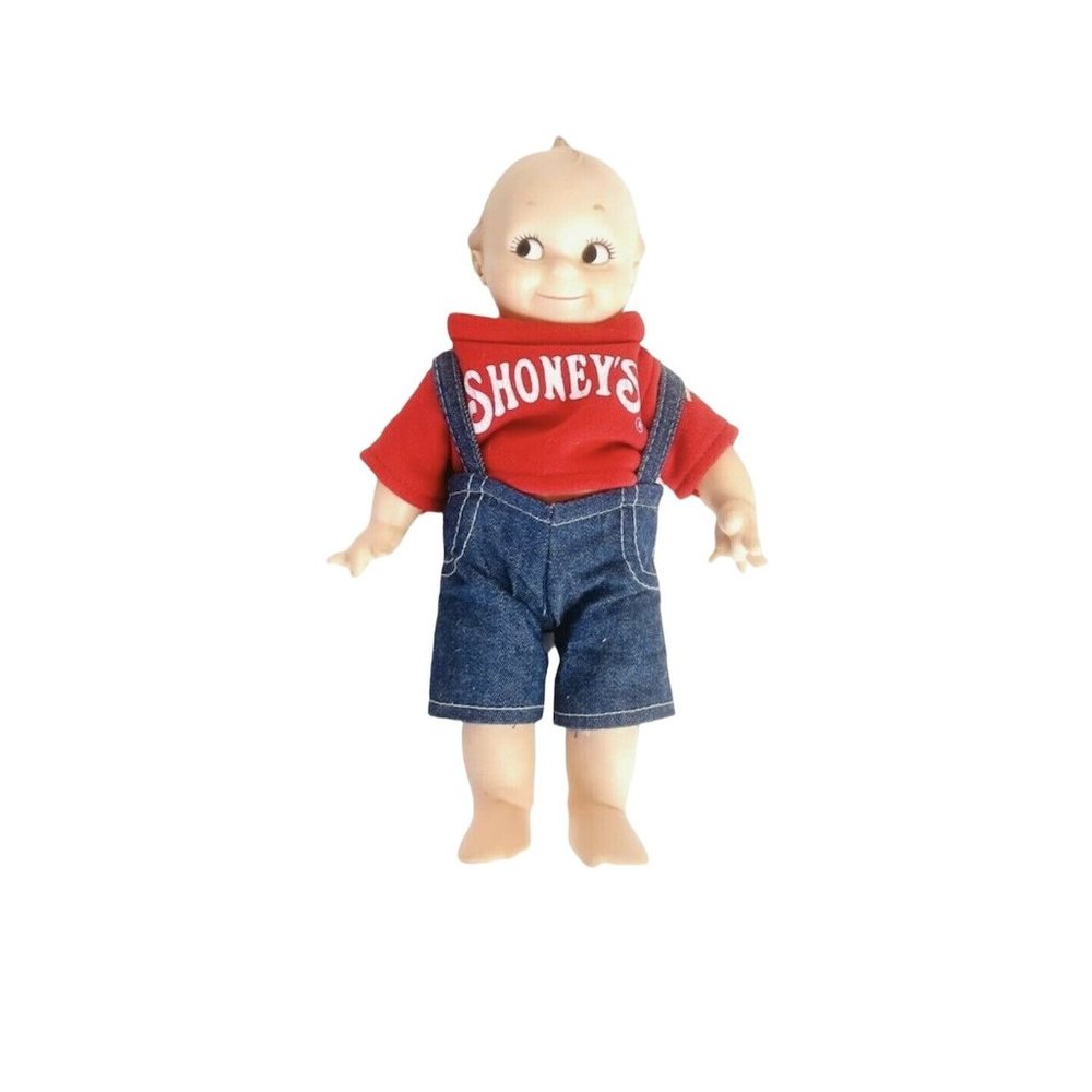 Cameo Kewpie Doll Shoney's Restaurant Promo Clothing 12.5" Vinyl Jointed Vintage